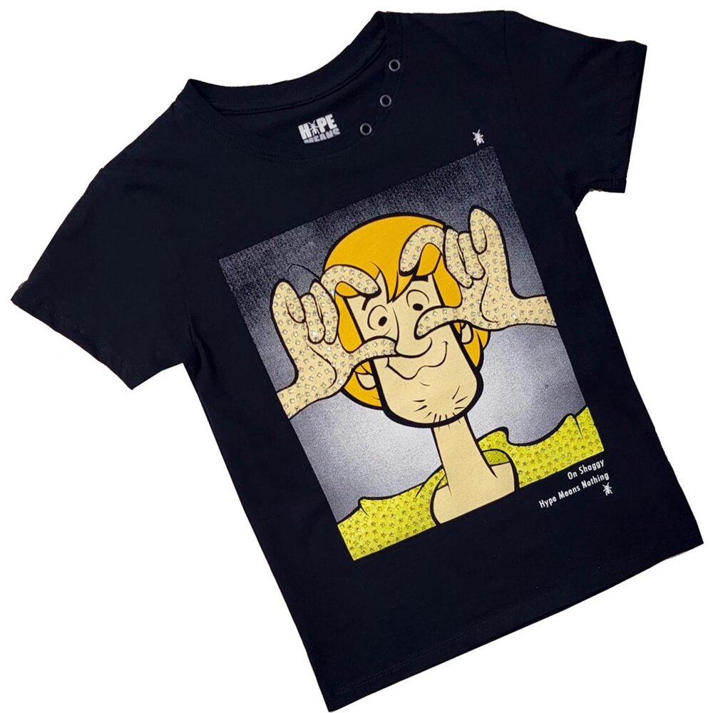 Hype Means Nothing Embellished Boy's Black T-shirt